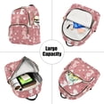 thumbnail image 5 of FORMRS Mini Backpack Purse for Women Travel Daypack Casual Shoulder Bag, Bunny Love Blooms, 5 of 7