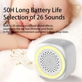 thumbnail image 6 of GJX Portable Sound Machine for Baby Sleep,26 White Noise Sound Machine,9 Color,Timer & Memory Function White Noise Sound Machine for Baby Adults,Office,Privacy Hotel (Mini), 6 of 7