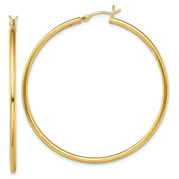 Primal Silver Sterling Silver Gold-tone Hoop Earrings