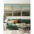 thumbnail image 5 of Drsoum Vintage Retro Coastal Classic Paints Rustic Farmhouse Landscape Wall Art 16x24in3pcs Natural Framed Kitchen Bathroom Kitchen Decor, 5 of 7