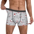 thumbnail image 2 of Cauagu Santa with Gifts Print Boxer Briefs for Men,Comfortable Breathable Men's Underwear Moisture Wicking Underpants -Large, 2 of 8