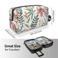 thumbnail image 4 of Goofa Lilies Flowers Printed Toiletry Bag with Handle,Large Capacity Travel Makeup Cosmetic Bag for Women, Carry on Airport Airline Compliant Bag, 4 of 9