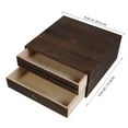 thumbnail image 4 of SHISUYAN 1Pc Solid Wood Storage Desk Box Retro Drawer Desktop Organizer (2 Layer), 4 of 8