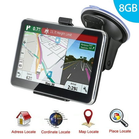 Viamichelin Gps Navigation System - GPS Navigation for Car, TSV 5 Inch GPS Navigator Touchscreen Car GPS Navigation System with 8GB Memory, Lifetime Map Update, Driving Alarm, Voice Steering