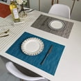 thumbnail image 2 of LINLIN Placemats, 4Pcs PVC Washable Placemats for Dining Table Mat Non-Slip Placemat Set in Kitchen Accessories, 2 of 6