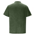 thumbnail image 6 of LODIENY Men's Polo Shirts Collared Short Sleeve Distressed Washed Button T-Shirt Athletic Golf Shirts Casual Vintage Basic Workout Tee Tops Army Green L, 6 of 7
