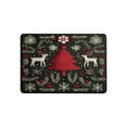 thumbnail image 2 of FastXmas Christmas Woven Door Mat Decoration,Santa Pine-Tree Redindeer Pattern Non-Slip Xmas Door Welcome Mat Washable Winter Doormat Rugs for Indoor Outdoor Bathroom Entrance Decor(15.7x23.6 In), 2 of 6