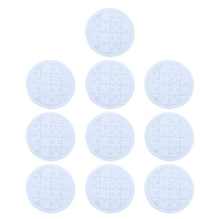 Mr. Pen- Blank Puzzle, 8 Pack, 28 Pieces/Pack, 5.5 x 8.1 Inches, White, Blank Puzzles to Draw On, White Puzzle, All White Puzzle, Blank Puzzle