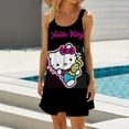 thumbnail image 1 of Hello Kitty Robe de Fête Mini à Bretelles Spaghetti Grande Taille Robe Plissée Ligne A, 1 of 6