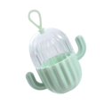 thumbnail image 3 of Makeup Sponge Storage Box Beauty Cactus Shape Blender Holder Portable Powder Puff Carrying Case for Travel Green, 3 of 5