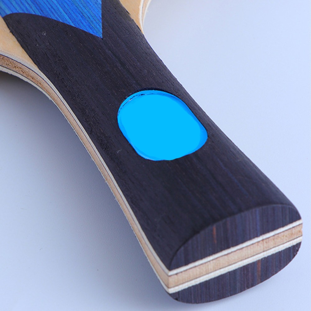 SUKIY Strong Control Table Tennis Racket 7 Ply wood Bat FL Long handl Colorful, Blue