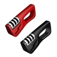thumbnail image 4 of Sharpener 3 Slots Stainless Steel Anti-slip Sharpener Whetstone Anti-slip Kitchen Outdoor Scissor Sharpening Grinder Stone, Red, 4 of 8