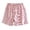 Pink, variant on Womens Shorts Casual Elastic Waist Summer Shorts with Pockets Comfortable Checkered Design for Beach Home Daily Wear,Pink,M