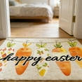 thumbnail image 5 of Happy Easter Carrot Bunny Welcome Doormat - Non-Slip Indoor/Outdoor Entryway Rug, Washable Front Door Mat for Spring, Porch, Kitchen, and Home Easter Decor, 5 of 7
