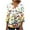 Multicolor, variant on DDAPJ pyju Tops to Hide Belly for Women 3/4 Ruffled Sleeve Tunic Blouse Loose Casual Floral Printed Henley Shirts 2025 Multicolor M