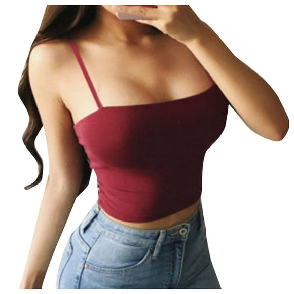 Kcodviy Women Casual Easy Sleeveless 3X Long Tops for Women O-Neck Solid Sports Tight 40B Fitting Tops 2 Pk Night Gowns A New Day Top Womens A Little Bit Dramatic Ladies Slim Fit Longer Length Top