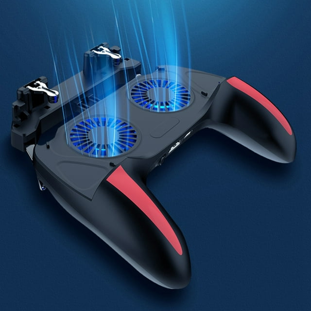 Dual Cooling Fans Mobile Phone Game Controller Gamepad, Fast Heat Dissipation, Ergonomic Handle For 4.7 To 6.0inch Phones