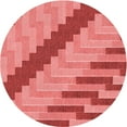 thumbnail image 1 of Ahgly Company Machine Washable Indoor Round Transitional Red Area Rugs, 6' Round, 1 of 7