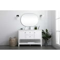 thumbnail image 2 of Elegant Lighting Vf22248 Heath 48" Free Standing Single Basin Vanity Set - White, 2 of 7