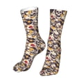 thumbnail image 6 of Cauagu lips record rock Skull Pattern Fun Novelty Crew Socks,Casual Athletic Socks Neutral Socks Cozy Crew Socks Christmas Gift, 6 of 7