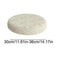 thumbnail image 3 of Round Bar Stool Cover with Elastic Bands, Imitation Silk Fabric Protective Seat Cover for Kitchen Counter, Stretchy Fit, 3 of 6