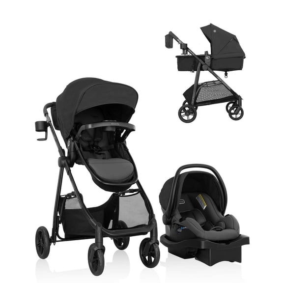Evenflo Omni Signature Système de Voyage avec Siège d'Auto pour Bébé LiteMax (3-55 lbs)