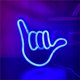 thumbnail image 1 of Neon Hand Shaped Hanging Light, LED Decorative Light, USB or Battery Operated, for Home, Bedroom, Bar, Restaurant, Christmas, Xmas Gift, Wall Decor, L, 1 of 2