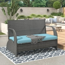 Miekor Outdoor Loveseat and Convertible to four seats and a table,Suitable for Gardens and Lawns BC2A1441
