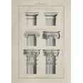 thumbnail image 2 of Anonymous 24x32 White Modern Wood Framed Museum Art Print Titled - Greek Column Comparisons, 2 of 4