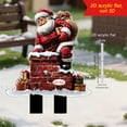 thumbnail image 4 of SLYNSHome Christmas Yard Stakes Decorations,Outdoor Christmas Metal Snowman Santa Claus Garden Stakes Signs for Garden Home Lawn Patio, 4 of 8