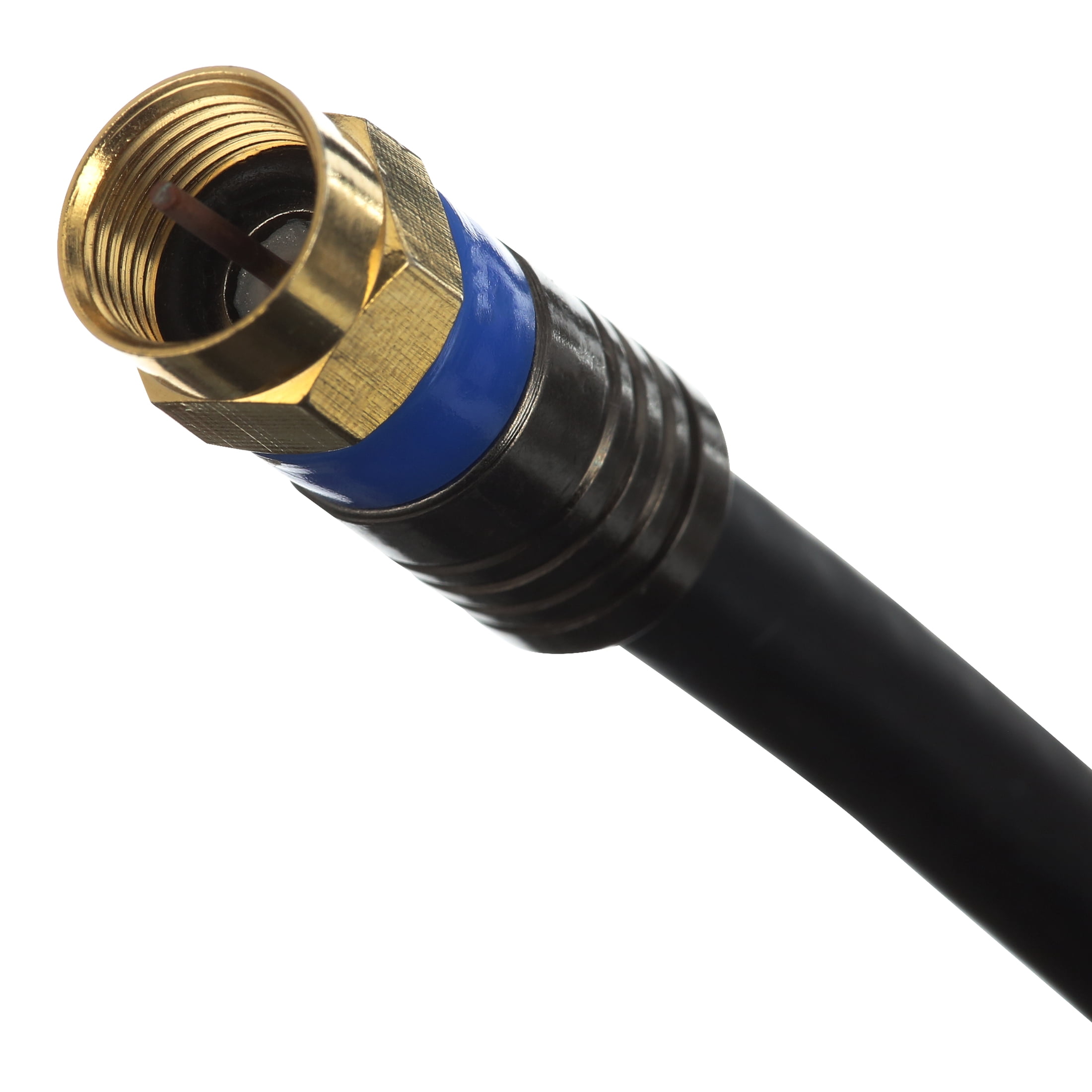 Blackweb Quad-Shield Coax Cable, 50'