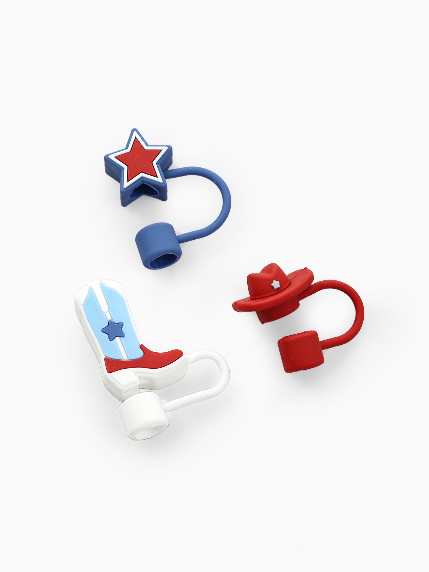 Way to Celebrate Americana Western Straw Topper Set