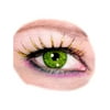 Rubies Costume Co Women's Long Black and Gold Leopard False Costume Eyelashes
