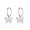 A-Silver, variant on Sterling Silver Butterfly Earrings Hoop for Women Teens Small Butterfly Hoop Earrings Huggie Drop