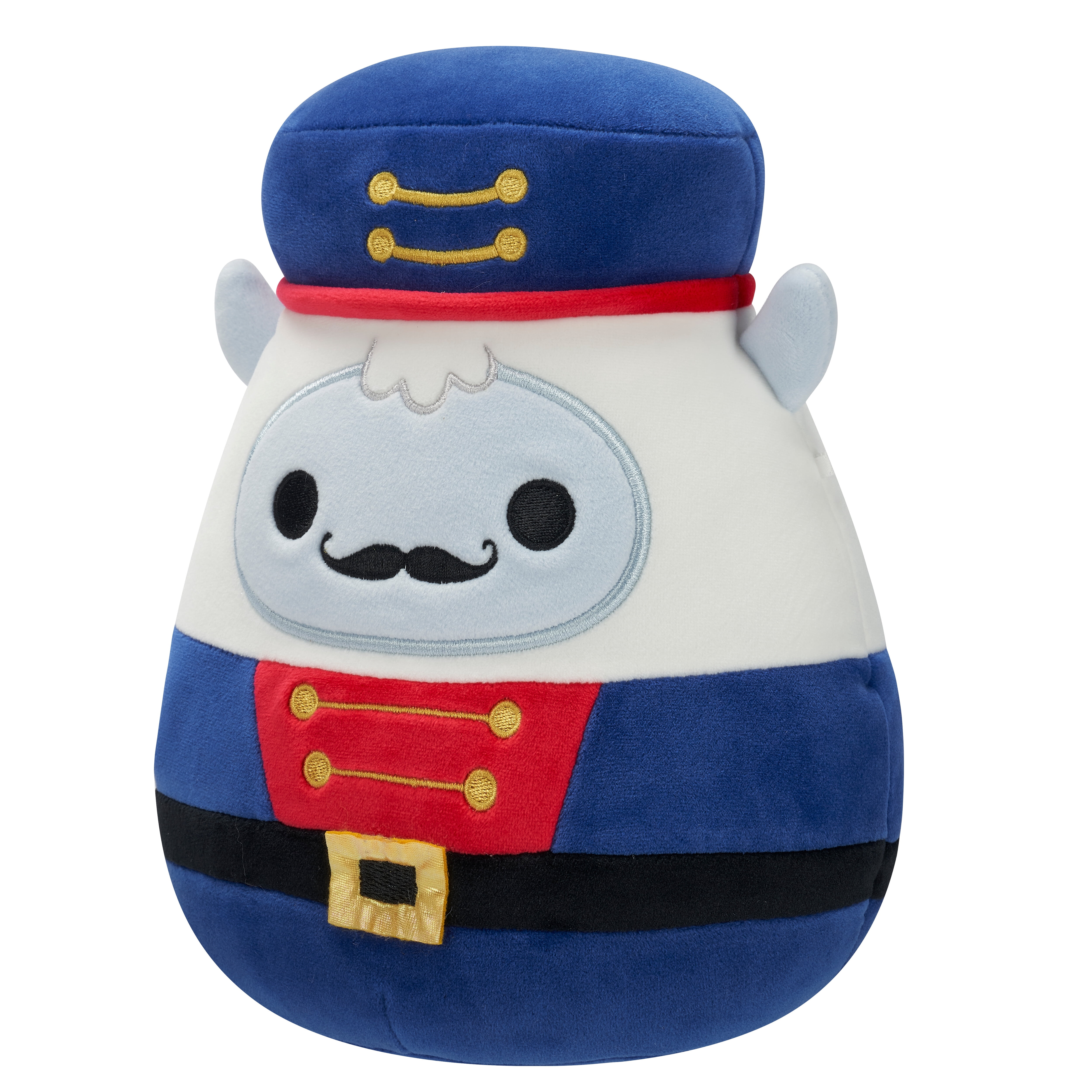 Squishmallows Official 12 inch Yuri the White Yeti in Blue Nutcracker Outfit - Child's Ultra Soft Plush Toy