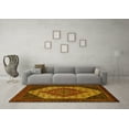 thumbnail image 3 of Ahgly Company Machine Washable Indoor Rectangle Persian Yellow Traditional Area Rugs, 2' x 5', 3 of 4