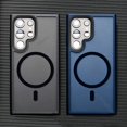 thumbnail image 2 of Translucent Magnetic Shockproof Case for Samsung Galaxy S20 to S24 Series FE Ultra Plus Magsafe Compatible, 2 of 9