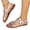 Silver, variant on Platform Sandals, Wedge Sandals for Women, Women's Wedge Sandals Slip - On Summer Sandals With Metallic Accents Comfortable Dressy Platform Wedges Casual Daily Walking, Silver 8