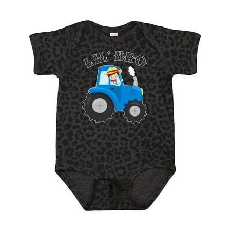 

Inktastic Farmer Tractor Little Bro Gift Baby Boy Bodysuit