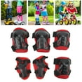 thumbnail image 4 of Équipement de Protection pour Patinage à Roulettes, Genouillères Coudières en Éponge Douce pour Sports Extérieurs Rouge, 4 of 8