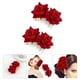 thumbnail image 3 of 2 pinzas para el pelo de novia, peinetas de tela con flores rosas, herramienta para peinar el cabello de boda, 3 of 7