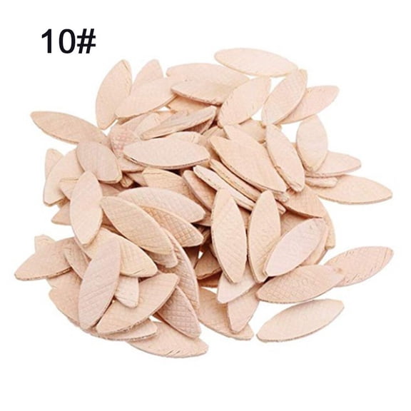 100Pcs Joiner Biscuits Sturdy Beech Tighter Bonding High Stability Wood Joining Biscuits Size 10