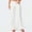 White, variant on Women's Jeans High Rise Staright Leg Printed Button Zipper Pockets Length Pants Jeans