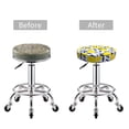 thumbnail image 5 of Kll Tropical Lemon Round Bar Chair Cushion Cover 13 Inch,Bar Stool Protector With Elastic, Soft Washable, 5 of 7