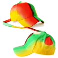 thumbnail image 4 of Women Men Cotton Gradient Colored Hip Hop Wide Brim Bucket Hat Baseball Cap, 4 of 8