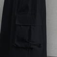 thumbnail image 5 of Ymyiu Cargo Pants Baggy Girls& Cargo Pants Elastic Waist Lightweight Outdoor Jogger Pants Size 9-10 Years (Black,9-10 Years), 5 of 7