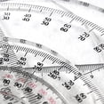 thumbnail image 3 of 15cm Plastic 360 Full Circle Protractor Math Measuring Tool Full Medium Angle Round Protractor, 3 of 5
