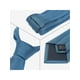 thumbnail image 3 of CORBATA CHIC para Hombres, Color Sólido, Corbatas Texturizadas Clásicas para Bodas Formales, Talla Única, Azul Cian, 3 of 4
