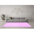 thumbnail image 3 of Ahgly Company Indoor Round Solid Purple Modern Area Rugs, 6' Round, 3 of 4