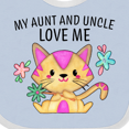 thumbnail image 4 of Inktastic My Aunt and Uncle Love Me with Cute Kitten and Flowers Boys or Girls Baby Bib, 4 of 4